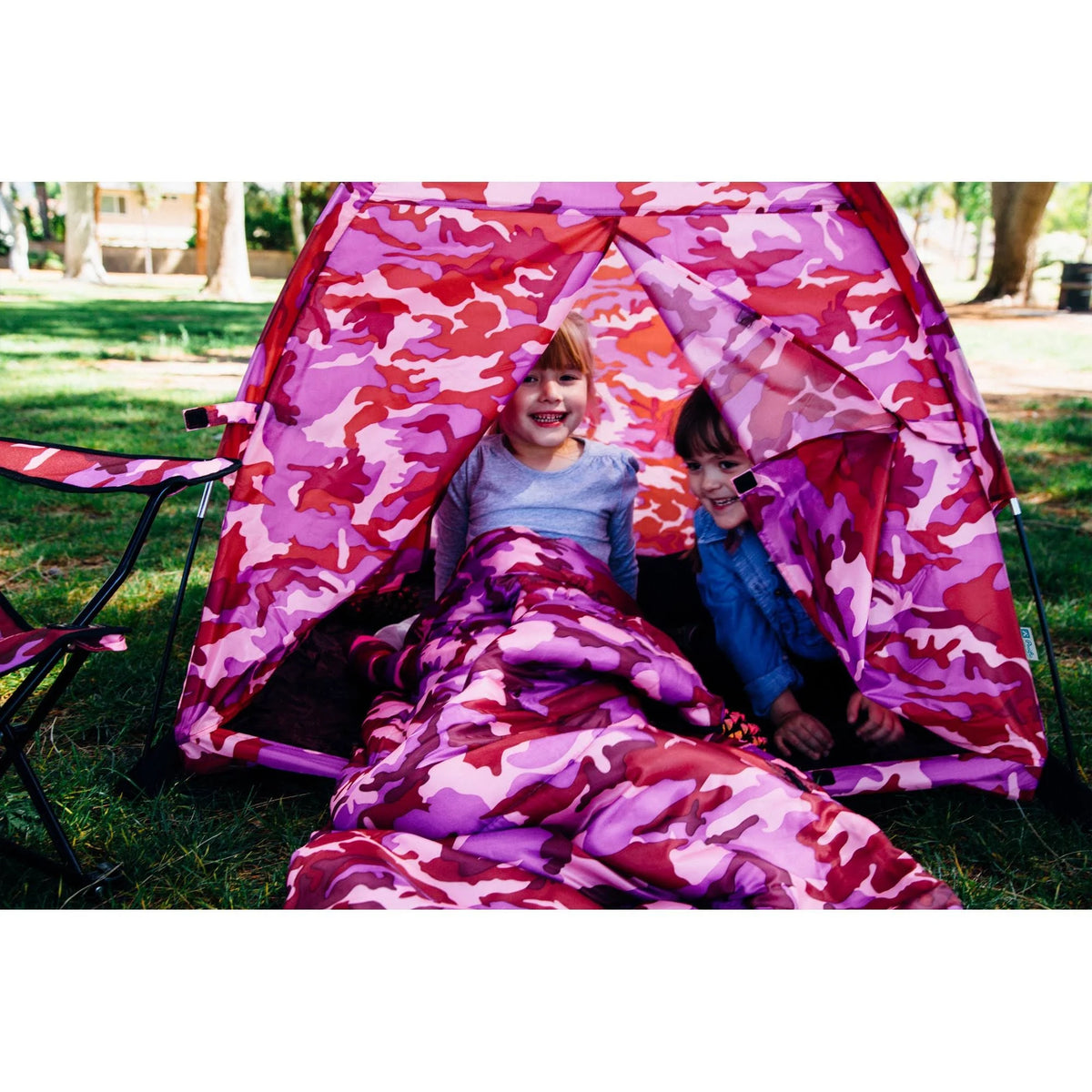 Pink Camo Tent Set B643