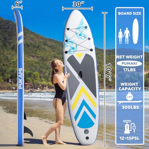 10.6' Inflatable Stand Up Paddle Board with Non-Slip Deck N30712