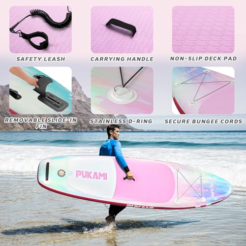 10.6' Inflatable Stand Up Paddle Board with Non-Slip Deck N30712