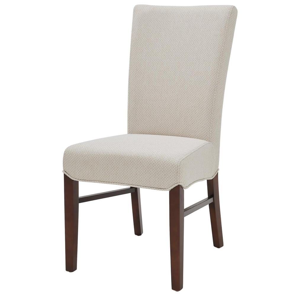 Beige Cream Fabric Chair Set of 2 R642