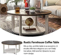 Round Wood Coffee Table I367778