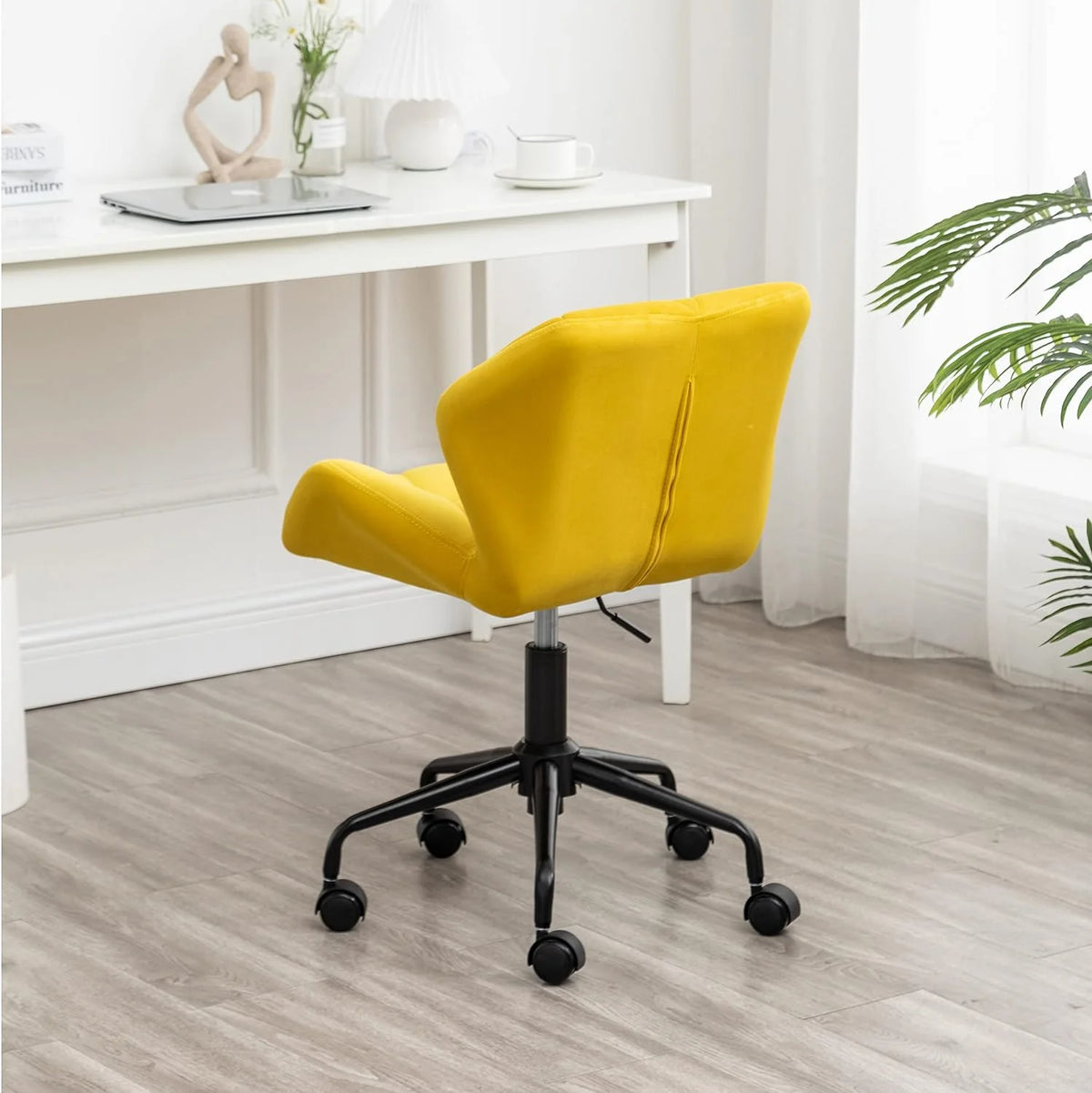 Tufted Adjustable Swivel Office Chair C6034
