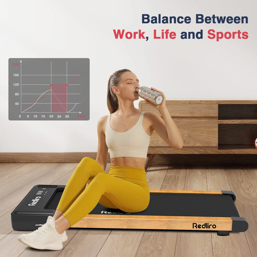 White Walking Pad Treadmill J1516