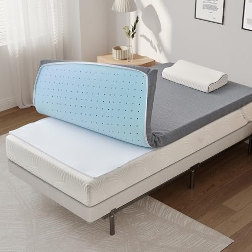 3 Inch Queen Memory Foam Mattress Topper White H580