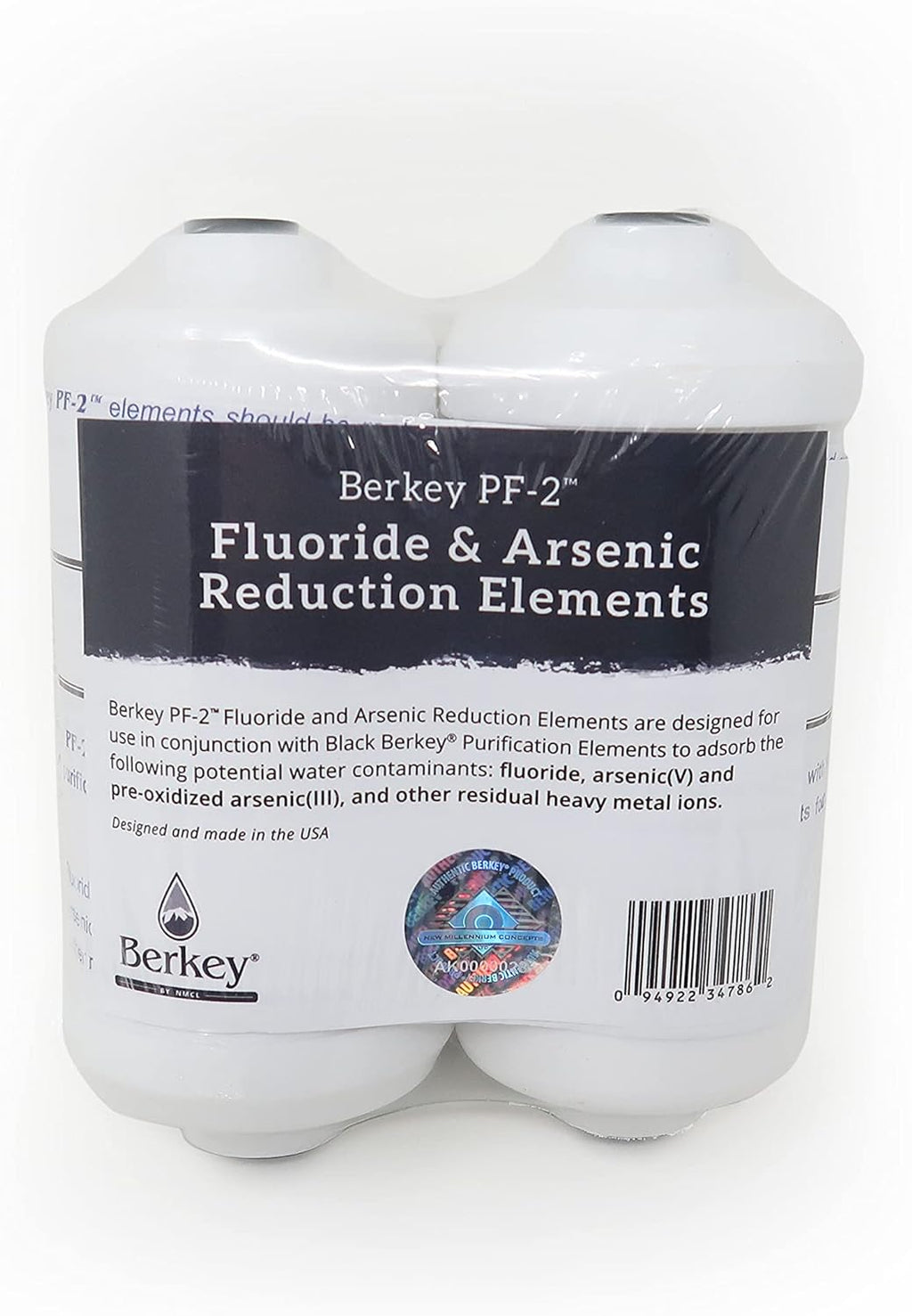 Black Berkey Purification Elements with PF-2 Fluoride and Arsenic Reduction Elements - Combo Pack K722278