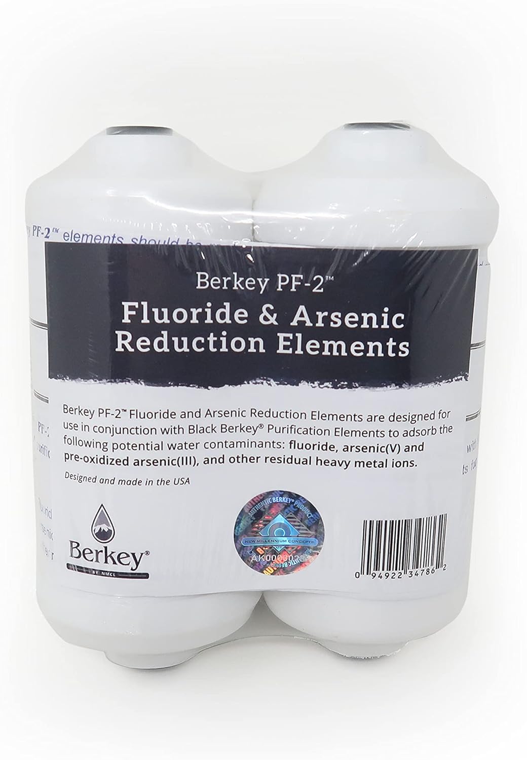Black Berkey Purification Elements with PF-2 Fluoride and Arsenic Reduction Elements - Combo Pack K722278