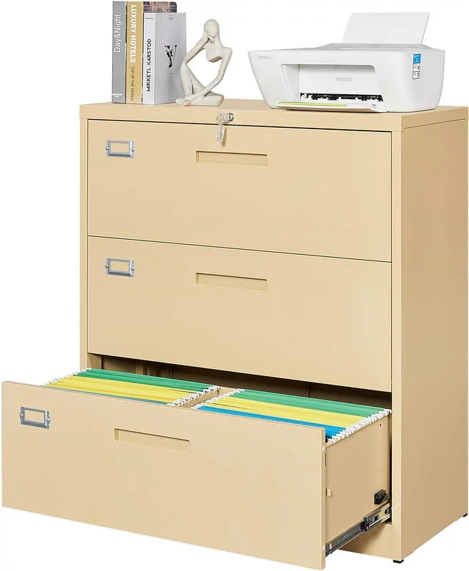 3 Drawer Lockable Metal File Cabinet L87922