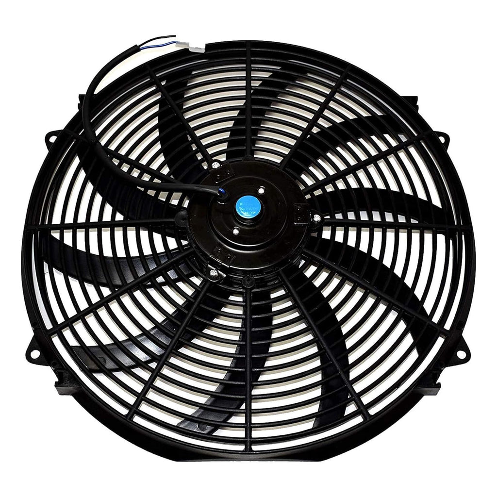 Electric Radiator Cooling Fan 16 Inches 12V 3000 CFM Black Pack of 2 A4544