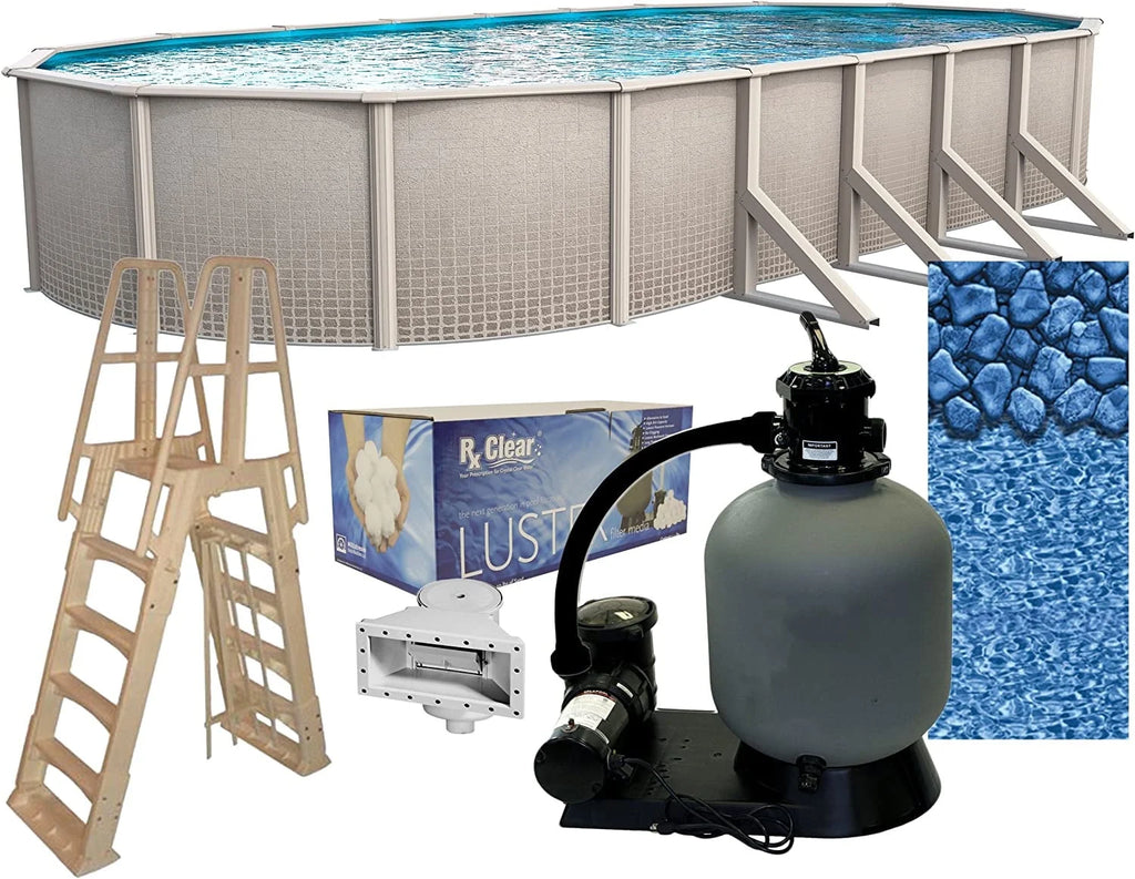 15' x 30' Oval 48 Wall Above-Ground Swimming Pool B84025