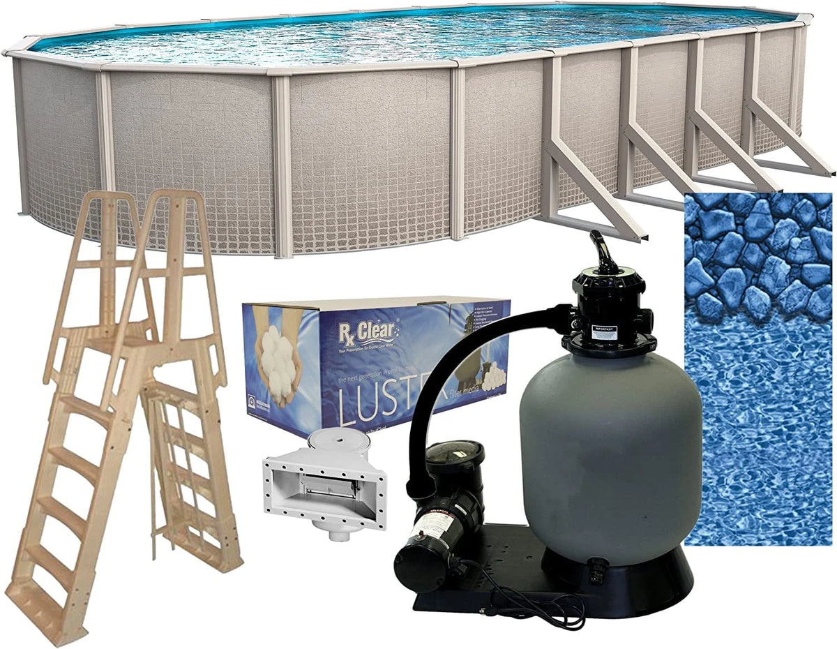 15' x 30' Oval 48 Wall Above-Ground Swimming Pool B84025