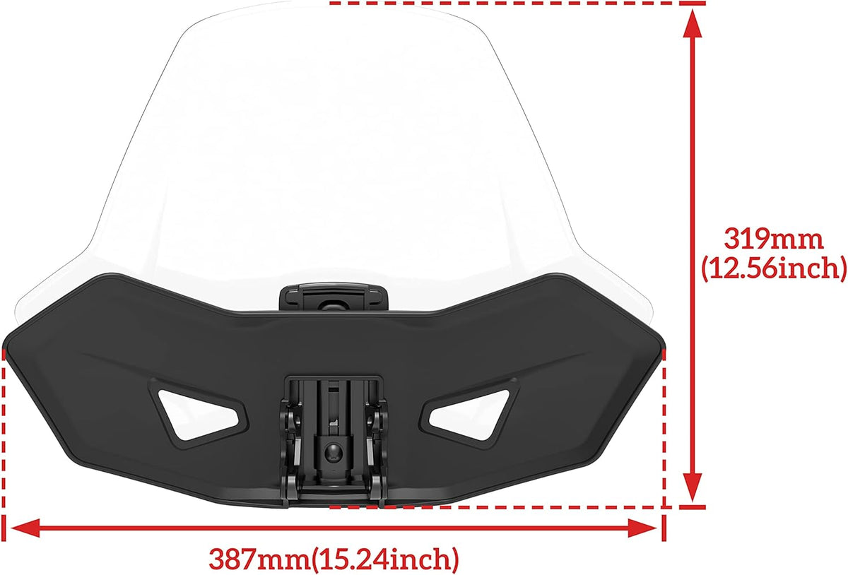 Adjustable Clear Hard Coated Front Windshield K95593