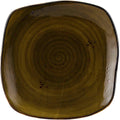 Brown Square Plate F6968