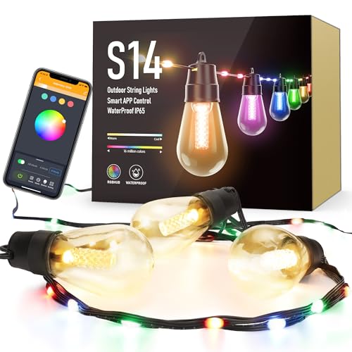 50Ft RGBw Color Changing Dimmable String Lights L1386