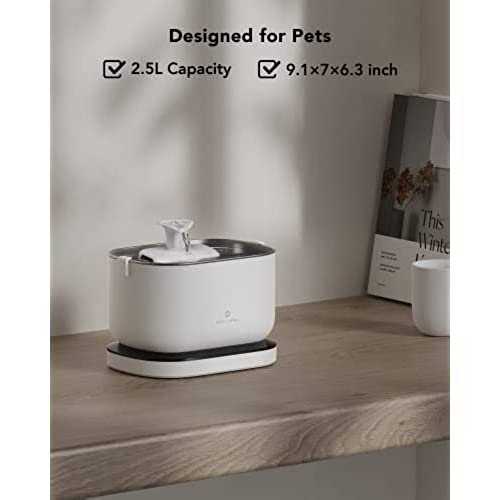 Wireless Battery Operated 2.5L Automatic Pet Water Fountain P8775