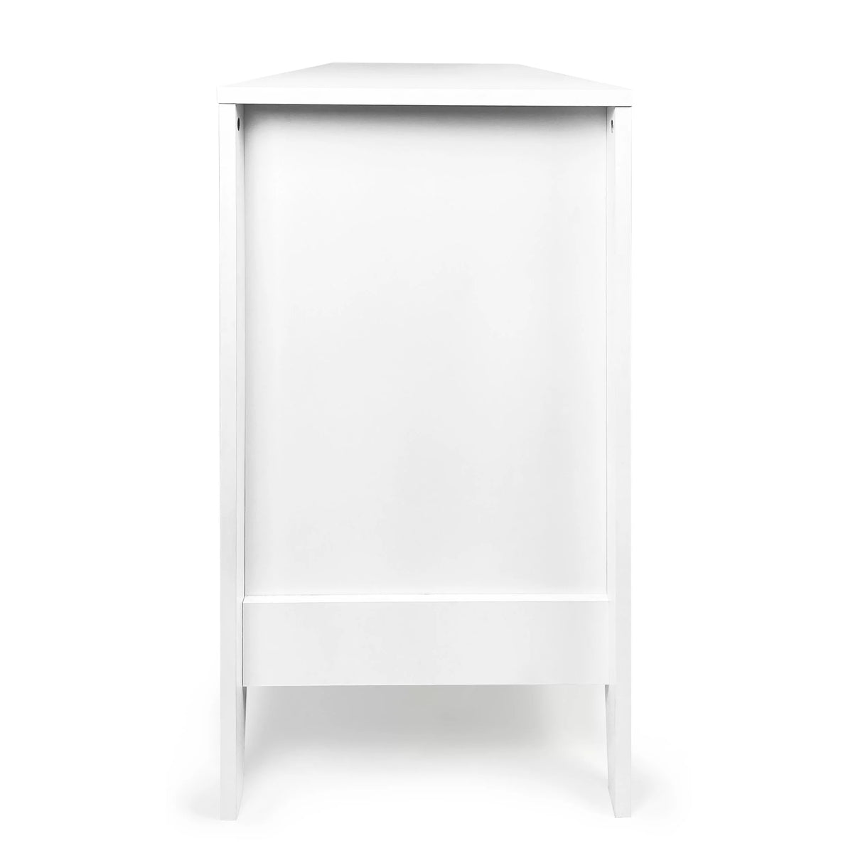 White 6 Drawer Faux Wood Double Dresser B85608