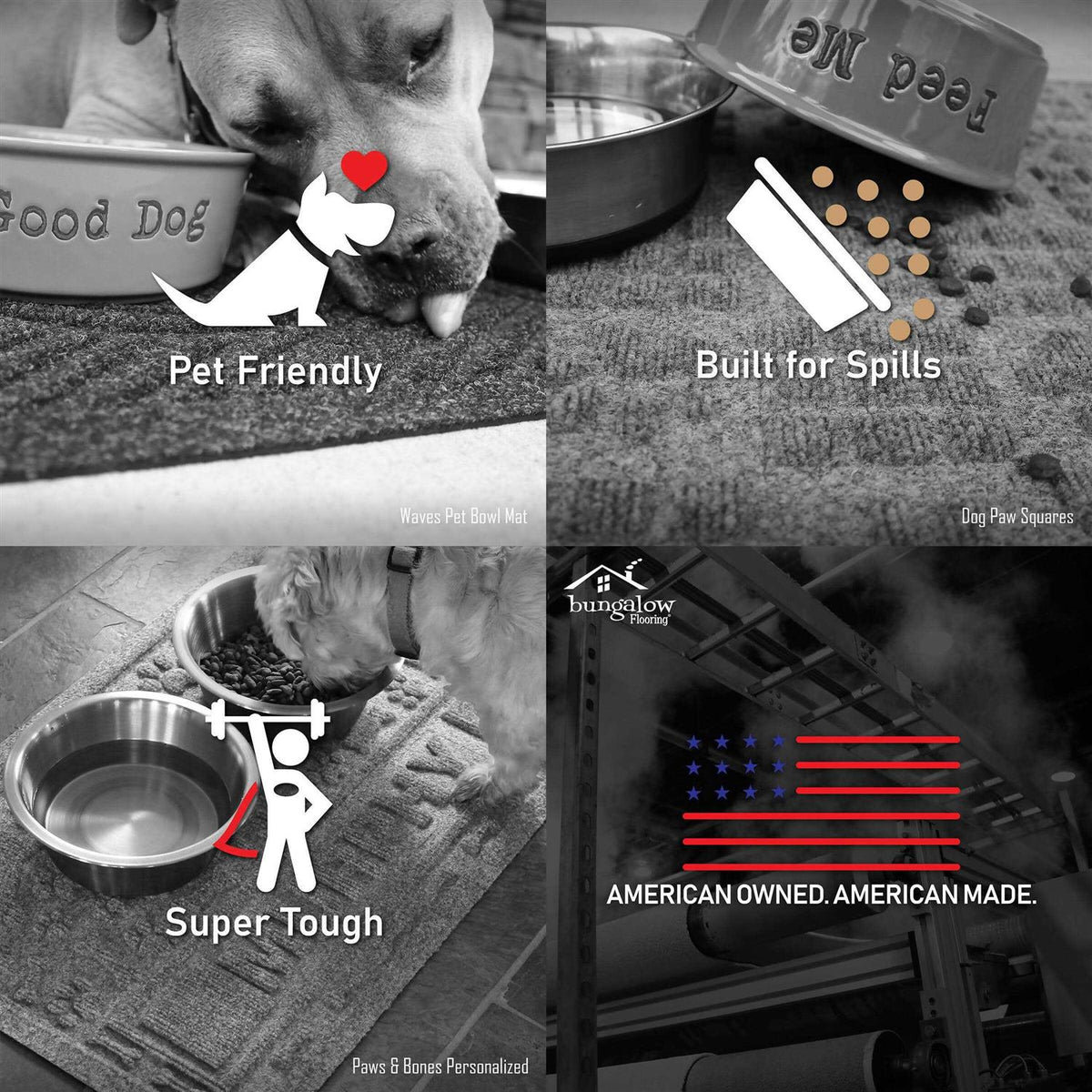 Dog Bone Dog Dinner Mat I987685