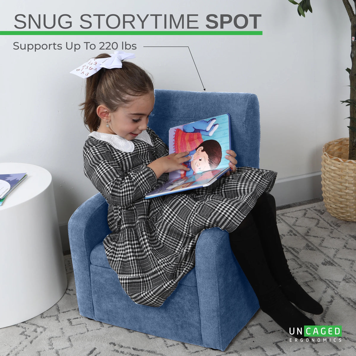 Kids Sofa Chair Folding Ottoman N12042