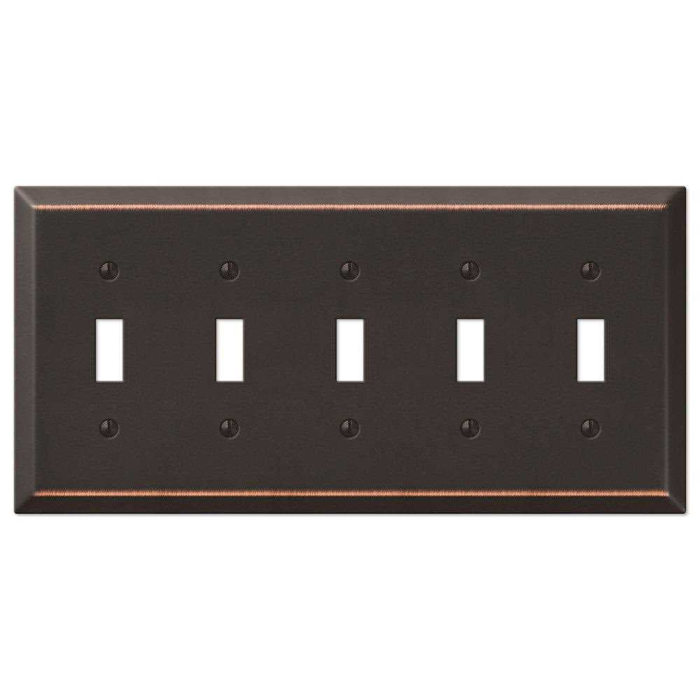 Century Wallplate 5 Toggle O302579