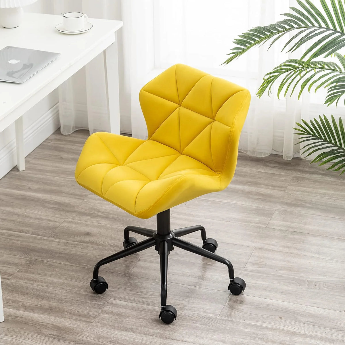 Tufted Adjustable Swivel Office Chair C6034