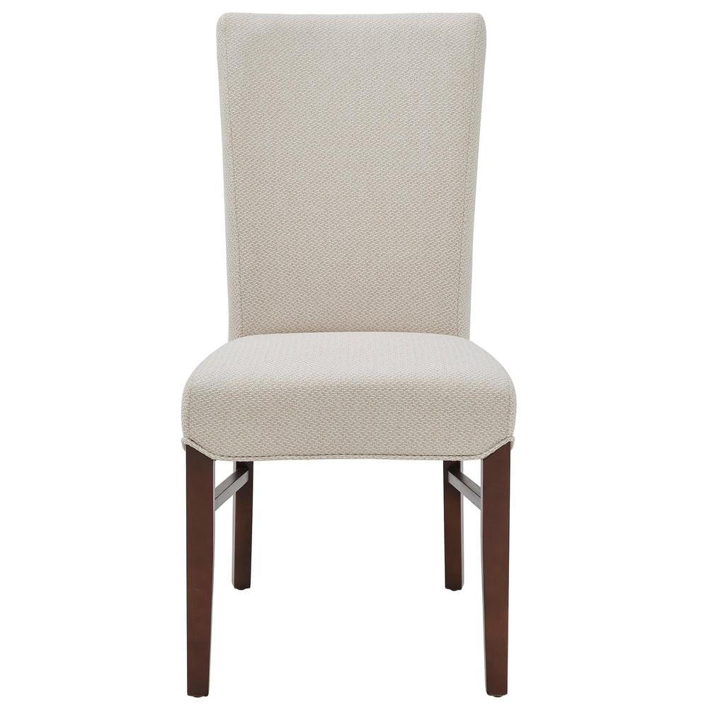 Beige Cream Fabric Chair Set of 2 R642
