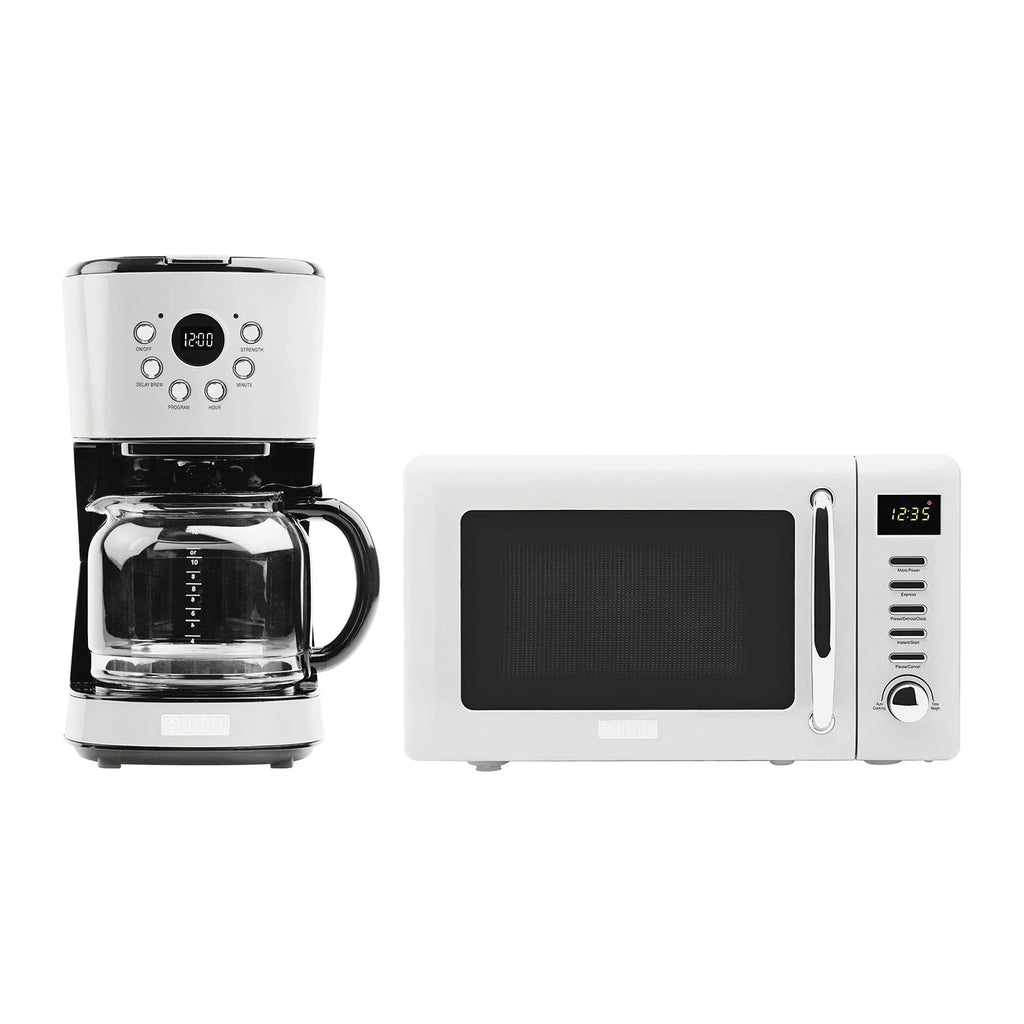 12 Cup Programmable Coffee Maker with Countertop Microwave X746