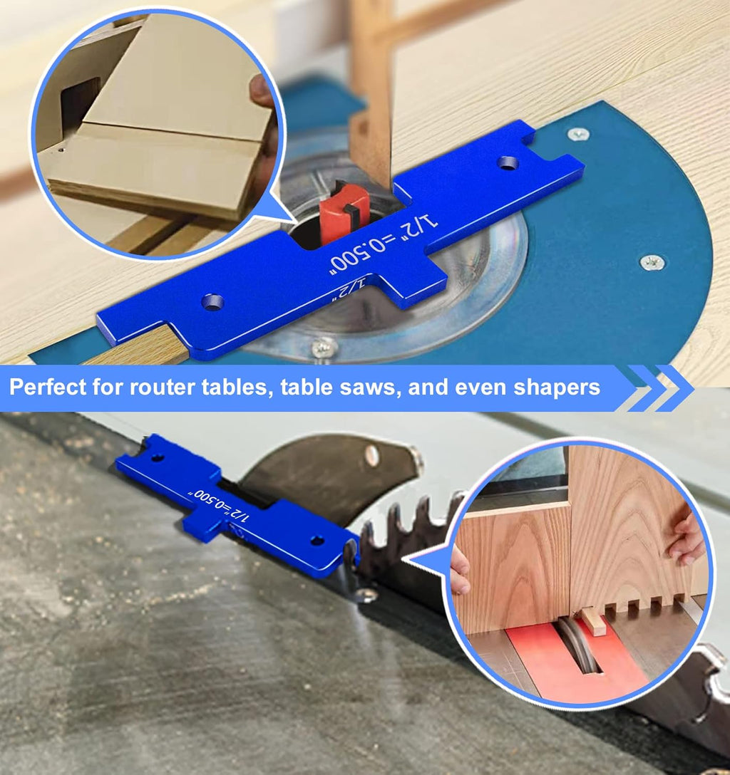 Aluminum Setup Blocks Router Table Set Up Bars Set of 7 A5627