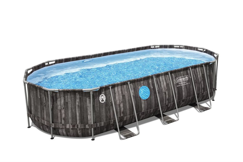 20' x 10' x 48 Oval Metal Frame Above Ground Pool Set H829