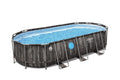 20' x 10' x 48 Oval Metal Frame Above Ground Pool Set H829