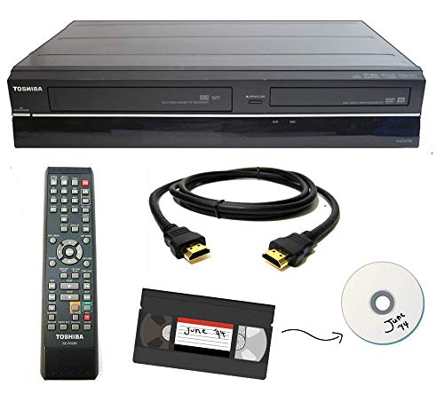 VHS to DVD Recorder VCR Combo with Remote, HDMI (Renewed) I15068