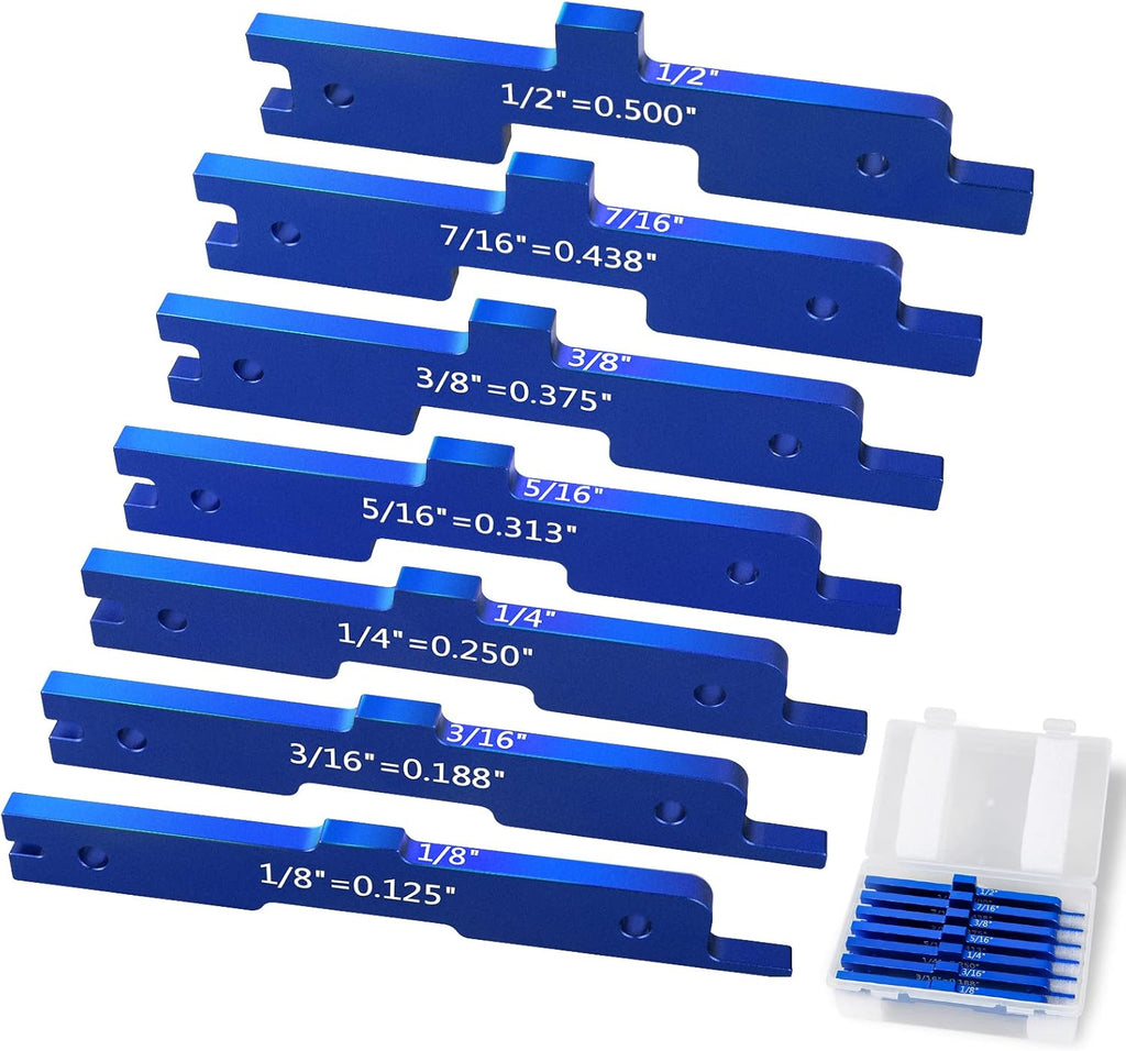 Aluminum Setup Blocks Router Table Set Up Bars Set of 7 A5627