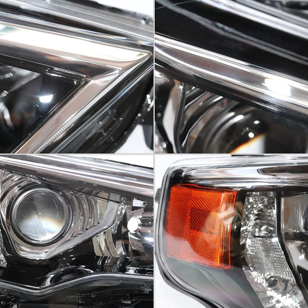 Passenger Side Replacement Headlamp Assembly with Chrome Bezel Z51825