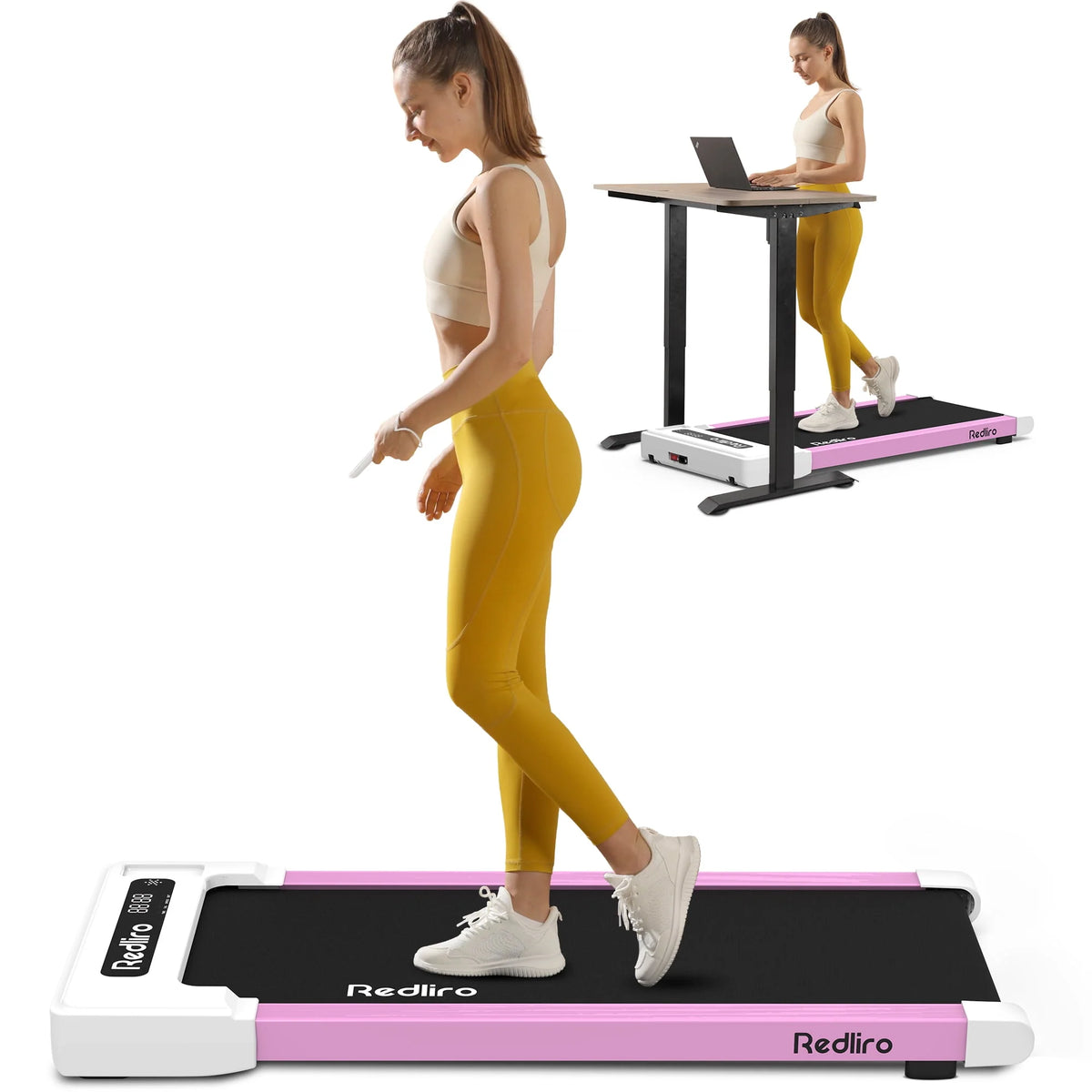 White Walking Pad Treadmill J1516