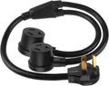 3 Prong Dryer Y Split Plug Cord Adapter 30AMP 250 Volt, Pack of 2 H544