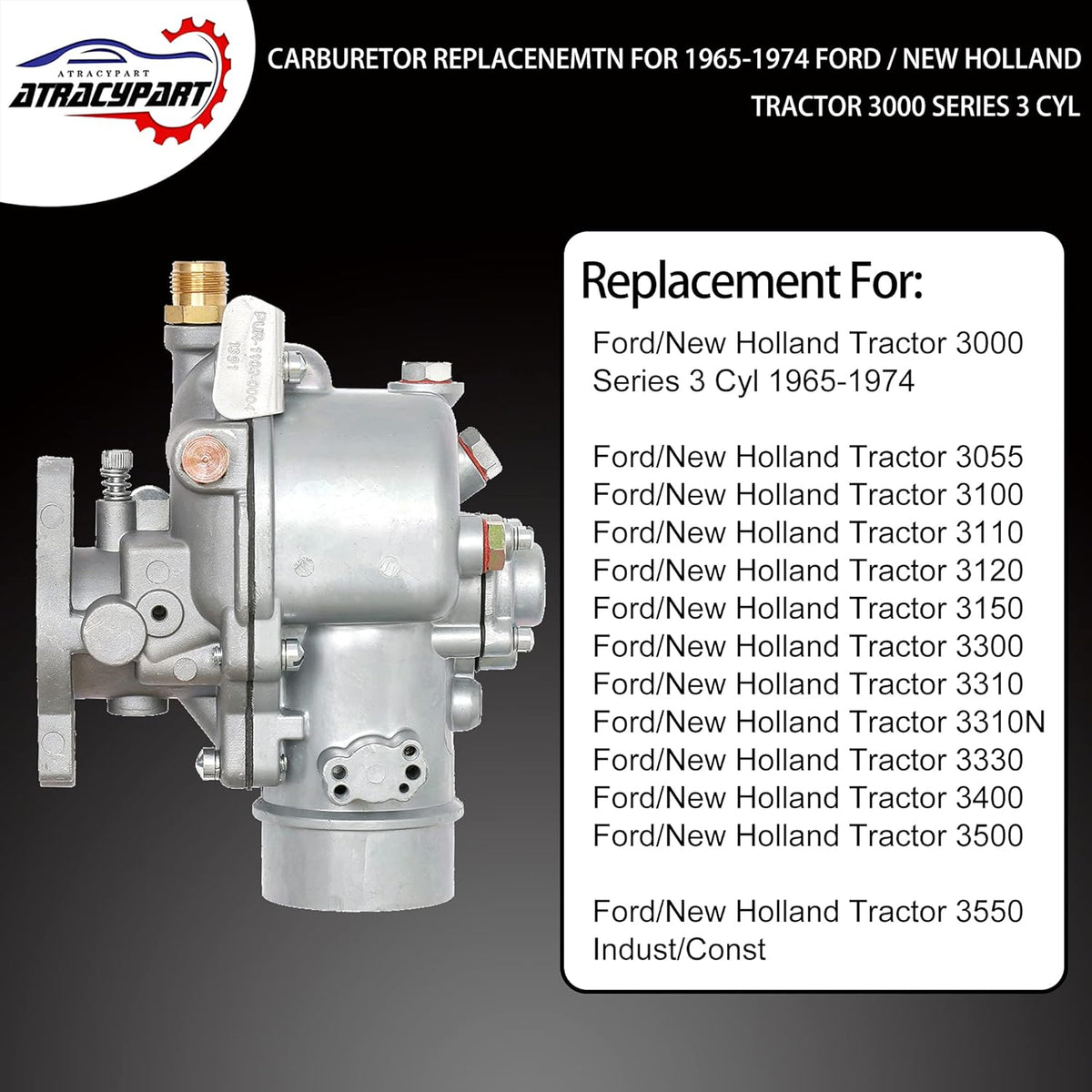 Carburetor for Ford New Holland Tractor 3000 Series 3 Cyl Z804805