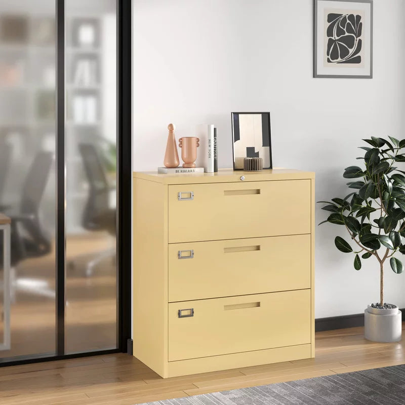 3 Drawer Lockable Metal File Cabinet L87922