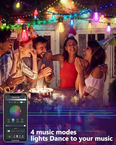 50Ft RGBw Color Changing Dimmable String Lights L1386