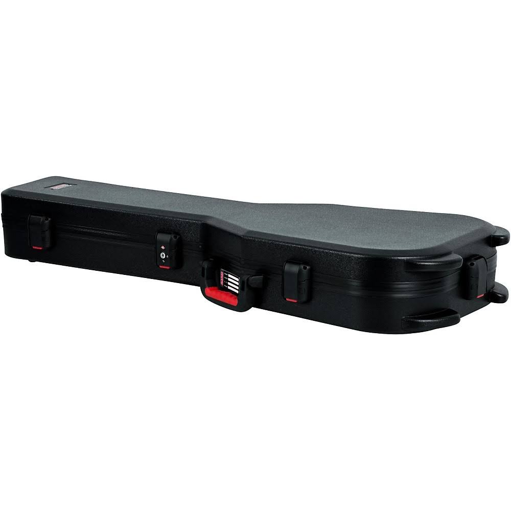 Black Red Molded Guitar Case T9445
