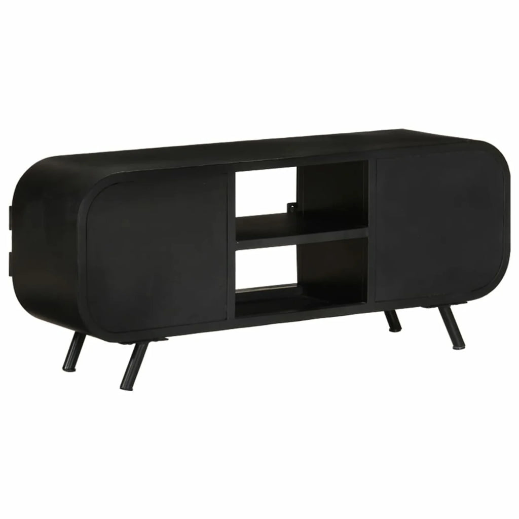 Reclaimed Wood TV Stand with 2 Doors and 2 Shelves K343708