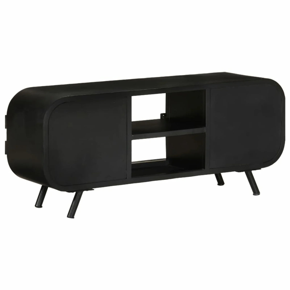 Reclaimed Wood TV Stand with 2 Doors and 2 Shelves K343708