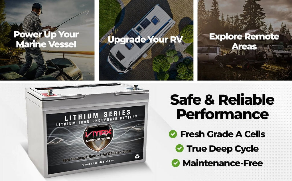 12V 100AH LiFePO4 Lithium Battery with BMS R916
