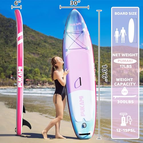 10.6' Inflatable Stand Up Paddle Board with Non-Slip Deck N30712