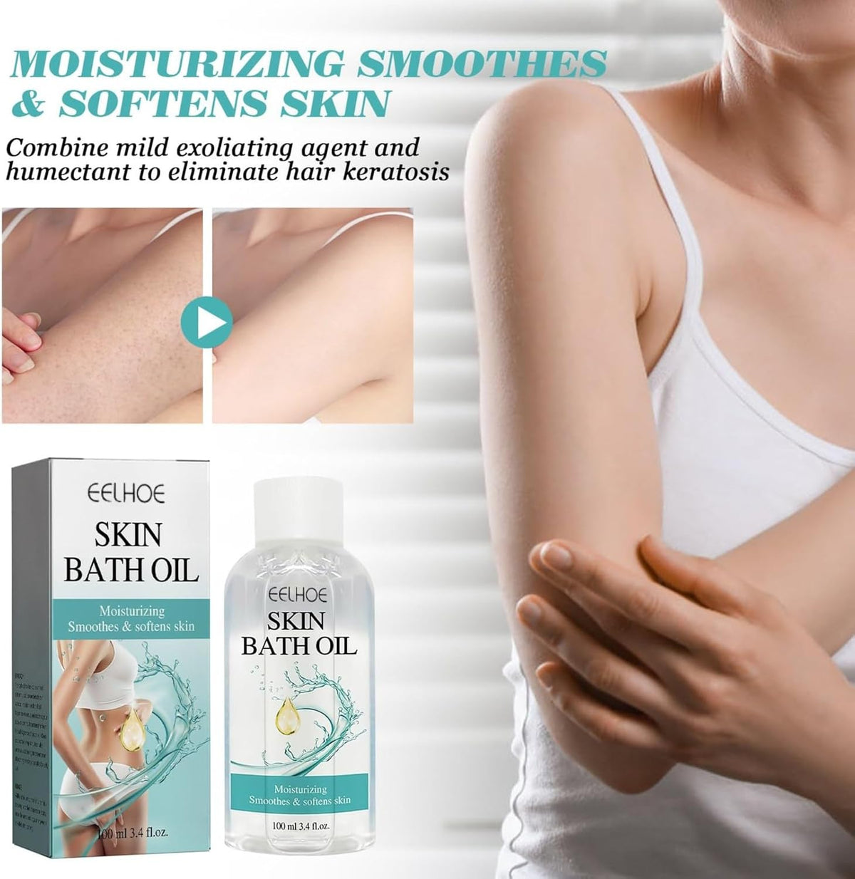 2PCS Skin Bath Oil Q697