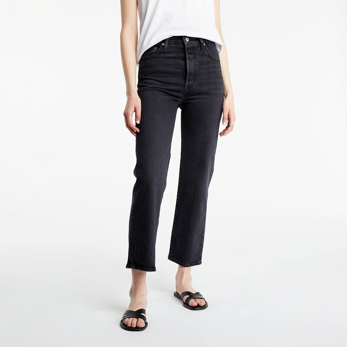 Blacks Straight Ankle Jeans E74525