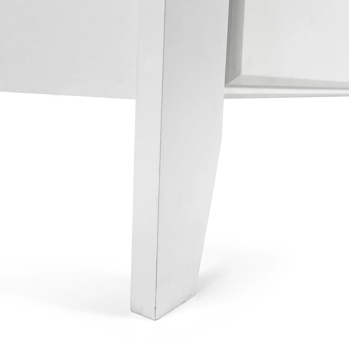 White 6 Drawer Faux Wood Double Dresser B85608