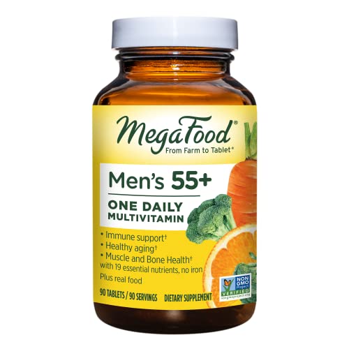 Men's 55+ One Daily Multivitamin with Vitamin B12, Vitamin C, Vitamin D & Zinc, 90 Tabs G431