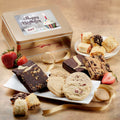 Birthday Celebration Gift Tin with Fresh Baked Cookies, Fudge Brownies & Flaky Rugelah W59231
