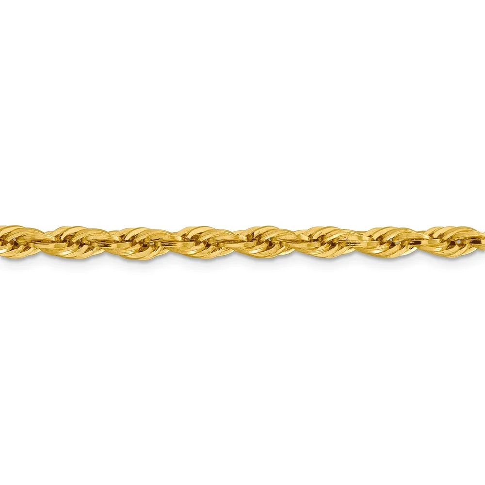 14kt Yellow Gold 24 inch Rope Chain with Lobster Clasp B27042