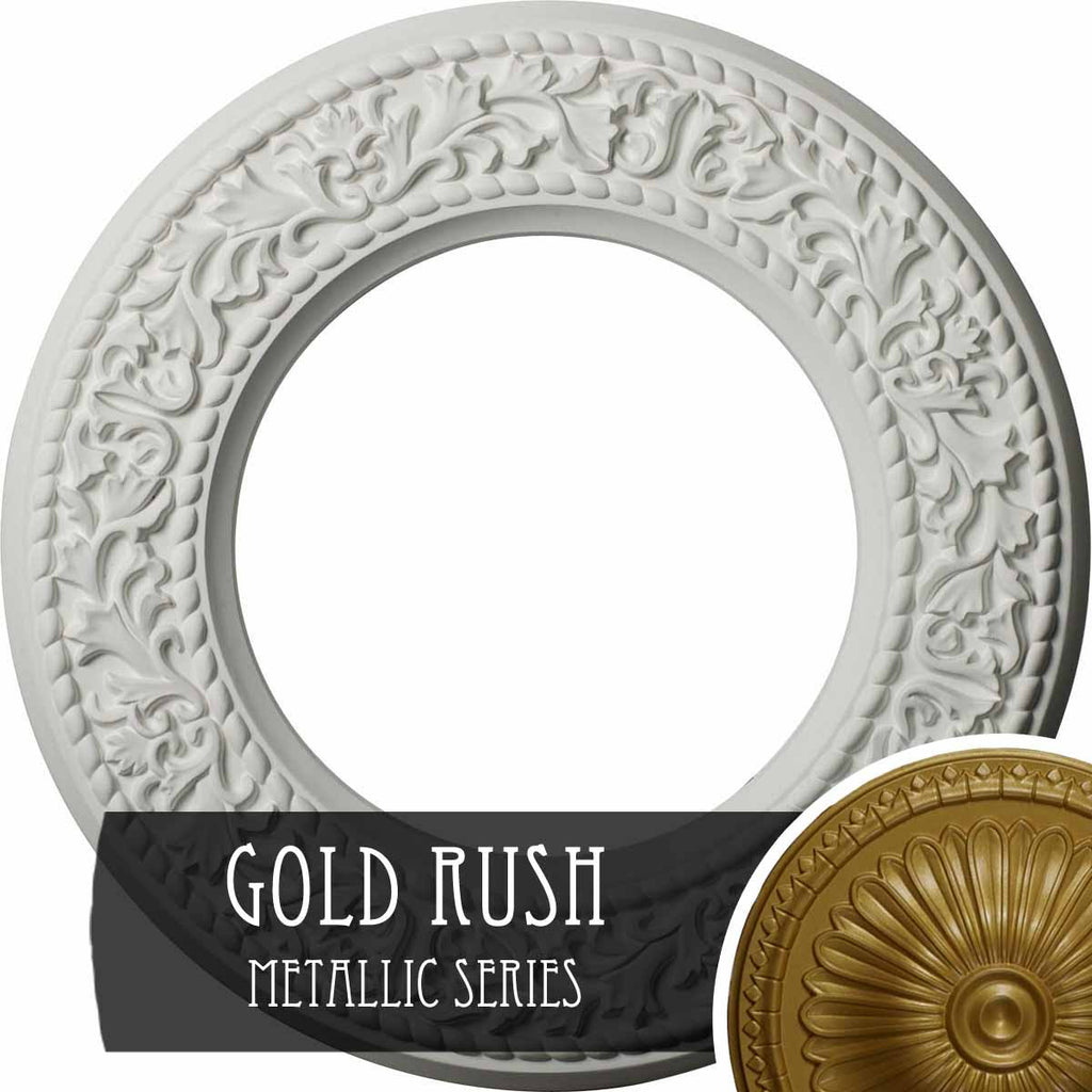 Blackthorn Ceiling Medallion Hand-Painted Gold Y4629