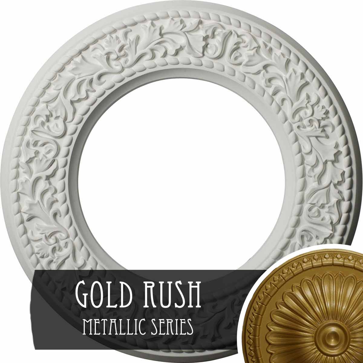 Blackthorn Ceiling Medallion Hand-Painted Gold Y4629