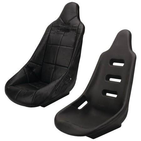 Black High Back Bucket Seat with Seat Cover C54571